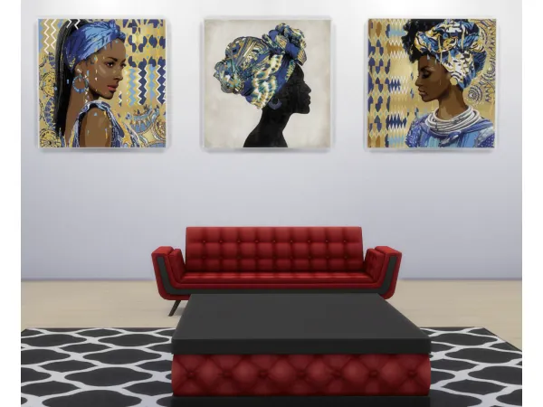 Maxis Match Framed Ethnic art by simsfinds - The Sims 4 Custom Content
