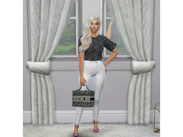 Alpha Dior Travel Vanity Case CAS Accessory by PlatinumLuxeSims - The Sims 4 Custom Content