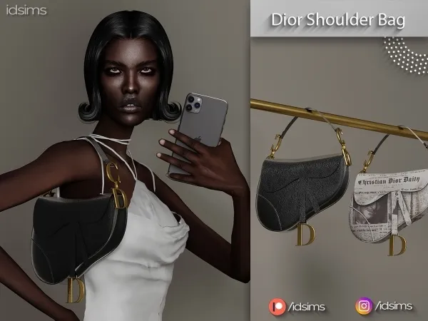 Alpha Dior Shoulder Bag - The Sims 4 Custom Content
