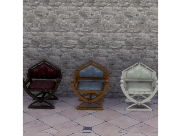 Maxis Match TSM Living Chair Angle Pointed Back - The Sims 4 Custom Content