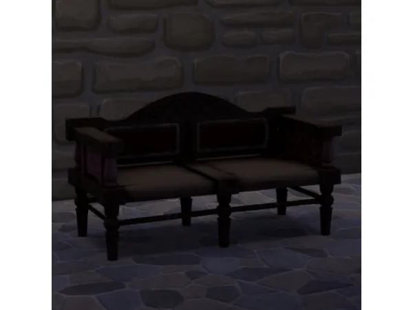 Maxis Match TSM Crafted Loveseat - The Sims 4 Custom Content