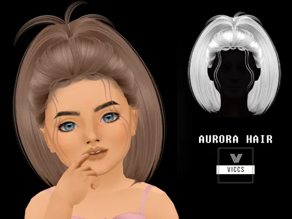 Alpha VICCS_AURORA TODDLER by viccs - The Sims 4 Custom Content
