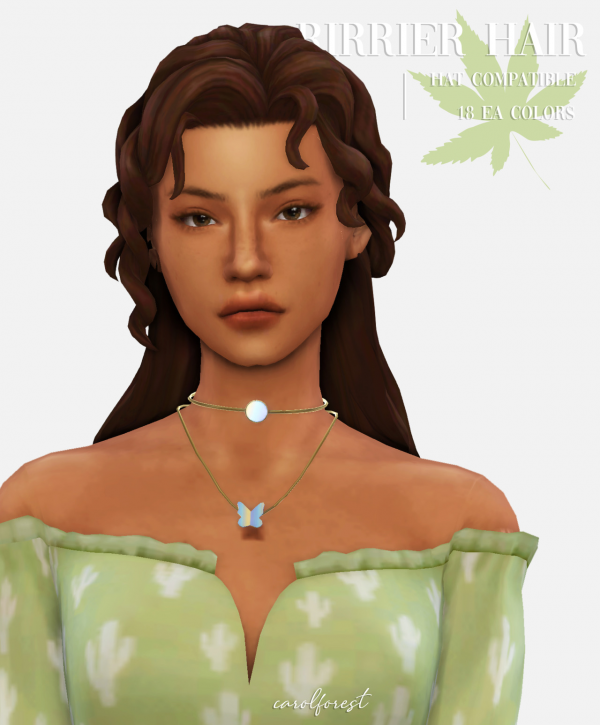 Maxis Match RIRRIER HAIR by simsfinds - The Sims 4 Custom Content