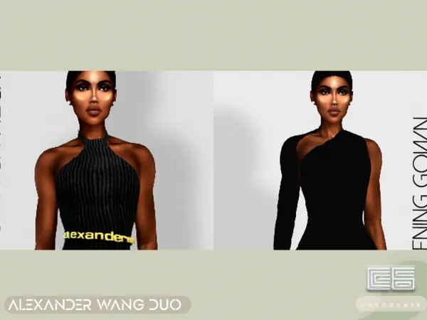 Alpha alexander wang duo - The Sims 4 Custom Content
