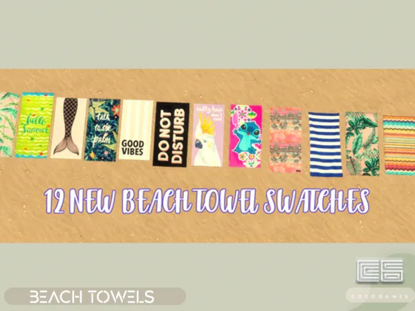 Mix towel set - The Sims 4 Custom Content