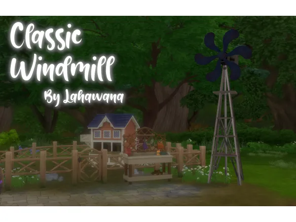 Maxis Match Classic Windmill by Lahawana by Lahawana - The Sims 4 Custom Content