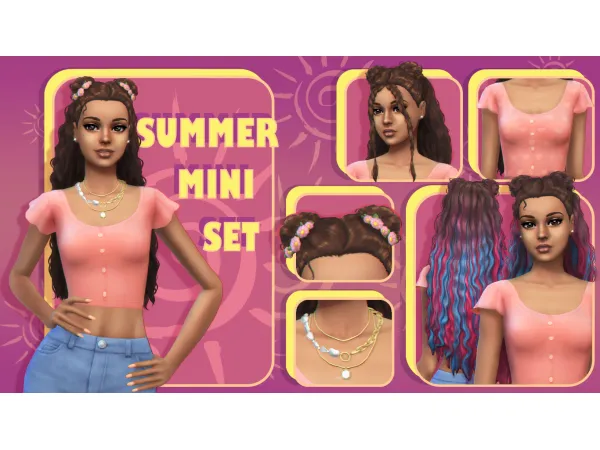 Maxis Match SUMMER MINI SET by G - The Sims 4 Custom Content