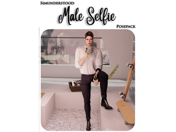 Alpha MALE SELFIE - The Sims 4 Custom Content