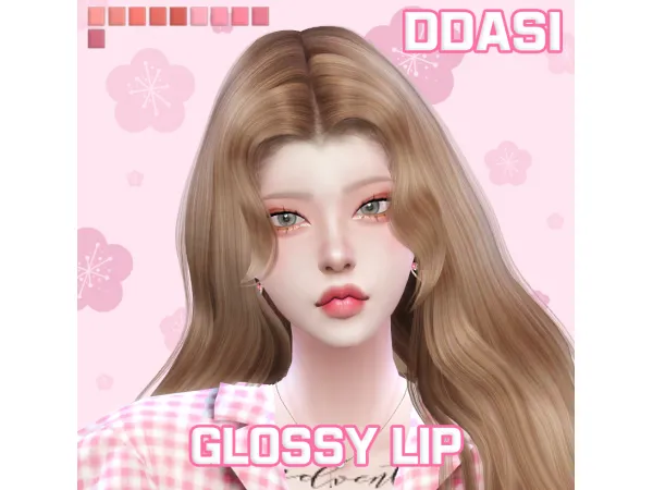 Mix [DDASI] GLOSSY_LIP - The Sims 4 Custom Content