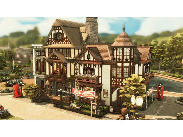 Maxis Match NO Finchwick Pub Renovation by plumbobkingdom - The Sims 4 Custom Content