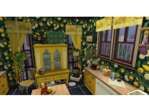 Maxis Match Paranormal Debeaded Curtains and Valance Add On - The Sims 4 Custom Content