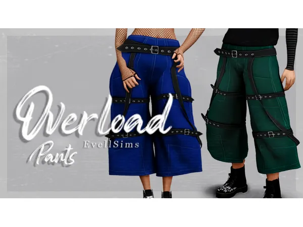 Alpha Overload Pants by EvellSims - The Sims 4 Custom Content