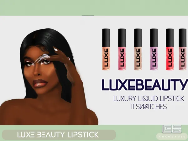 Alpha luxe beauty liquid lipstick - The Sims 4 Custom Content