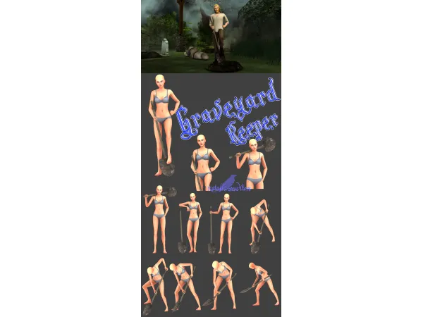 Maxis Match Graveyard keeper posepack Auditore by Natalia - The Sims 4 Custom Content