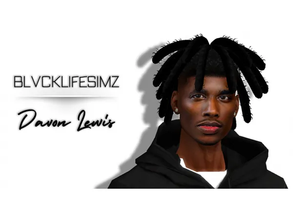 Alpha BLS Sim Release Davon Lewis - The Sims 4 Custom Content