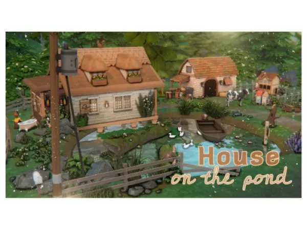 Maxis Match House on the pond - The Sims 4 Custom Content