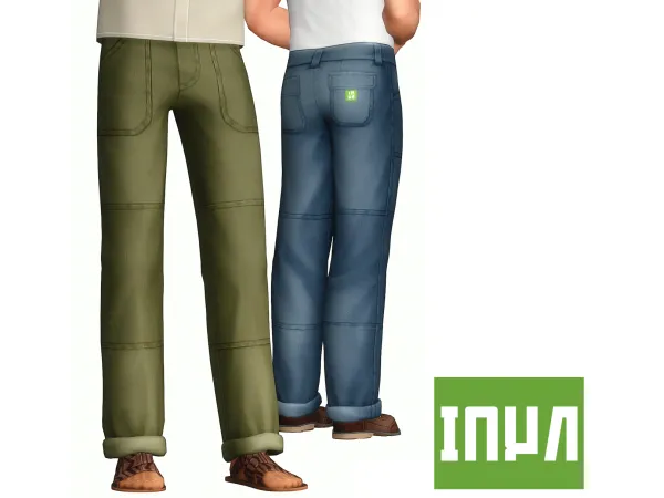 Maxis Match JUBI WORK PANTS by imamiii - The Sims 4 Custom Content