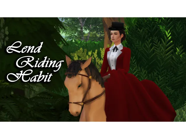 Maxis Match Lend Riding Habit by SimsToMaggie - The Sims 4 Custom Content