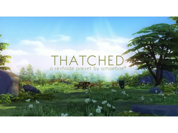 Mix THATCHED a ReShade preset for by amoebae - The Sims 4 Custom Content