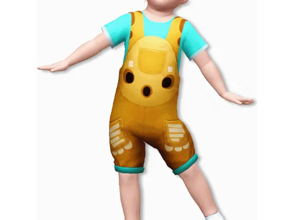 Dungarees Short - The Sims 3 Custom Content