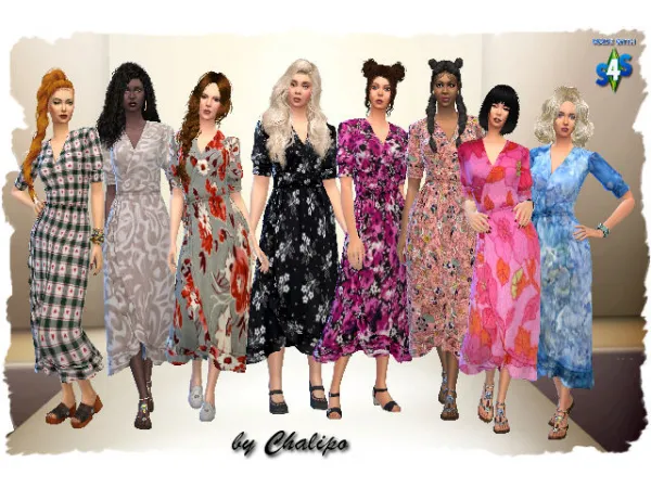 Maxis Match S4 country dress - The Sims 4 Custom Content