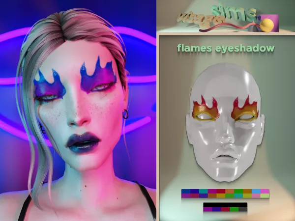 flames eyeshadow