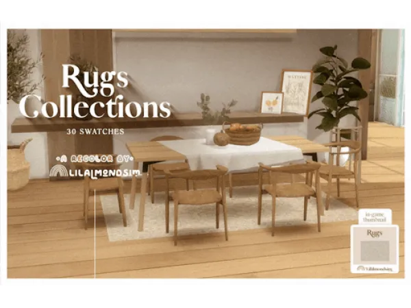 Maxis Match Rugs collections - The Sims 4 Custom Content
