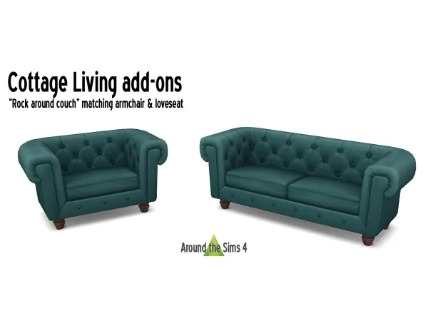 Maxis Match Around Cottage living add ons - The Sims 4 Custom Content
