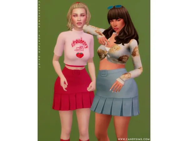 Maxis Match HEATHER SKIRT - The Sims 4 Custom Content