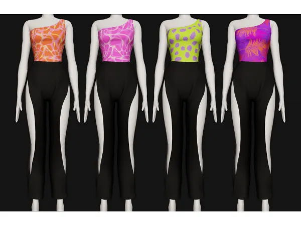 Maxis Match Swimsuit with Open Cut Slacks - The Sims 4 Custom Content