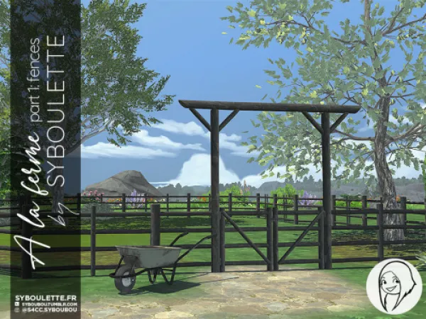 Alpha A la ferme Part 1 fences - The Sims 4 Custom Content