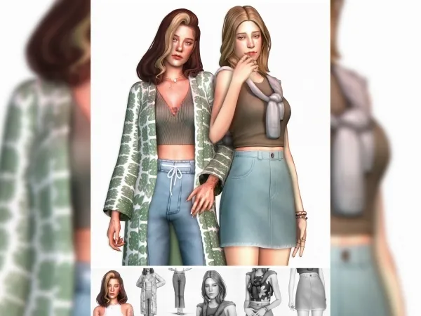Maxis Match Estelle Hair - The Sims 4 Custom Content