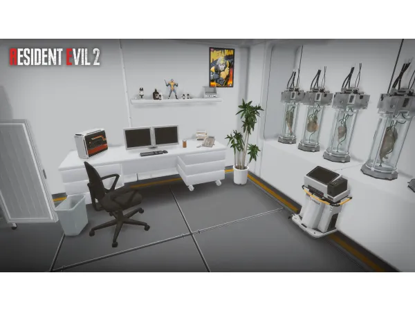 Alpha Resident Evil 2 Remake Vaccine Room Set sims by Mimoto - The Sims 4 Custom Content