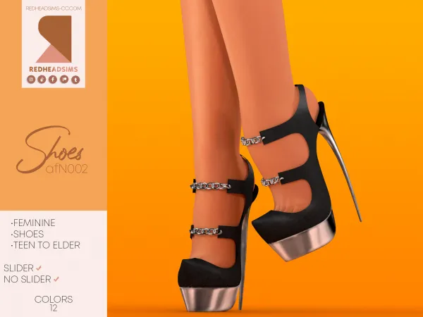 Alpha AF SHOES N002 - The Sims 4 Custom Content