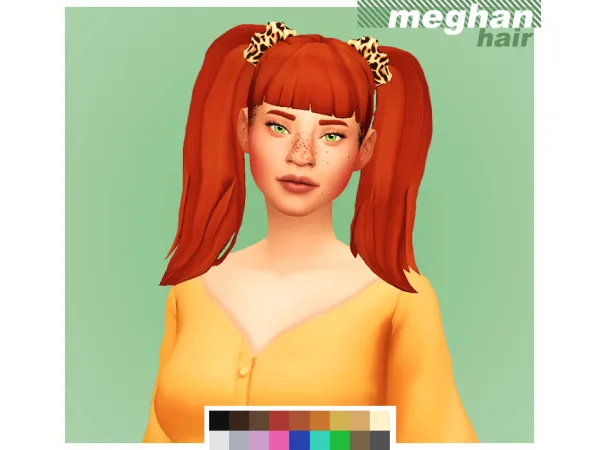 Maxis Match Meghan hair by simsfinds - The Sims 4 Custom Content