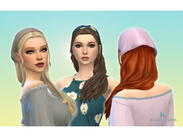 Maxis Match Long Side Bandana Recolor - The Sims 4 Custom Content