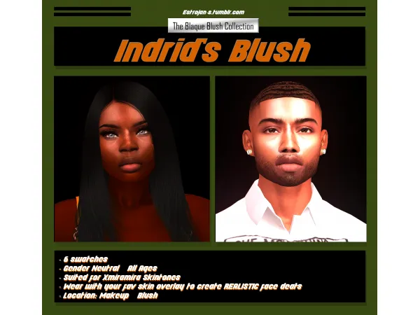 Alpha Ingrids Blush by simsfinds - The Sims 4 Custom Content