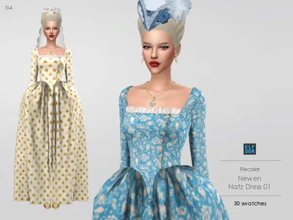 Alpha Newen Natz Dress 01 RC - The Sims 4 Custom Content