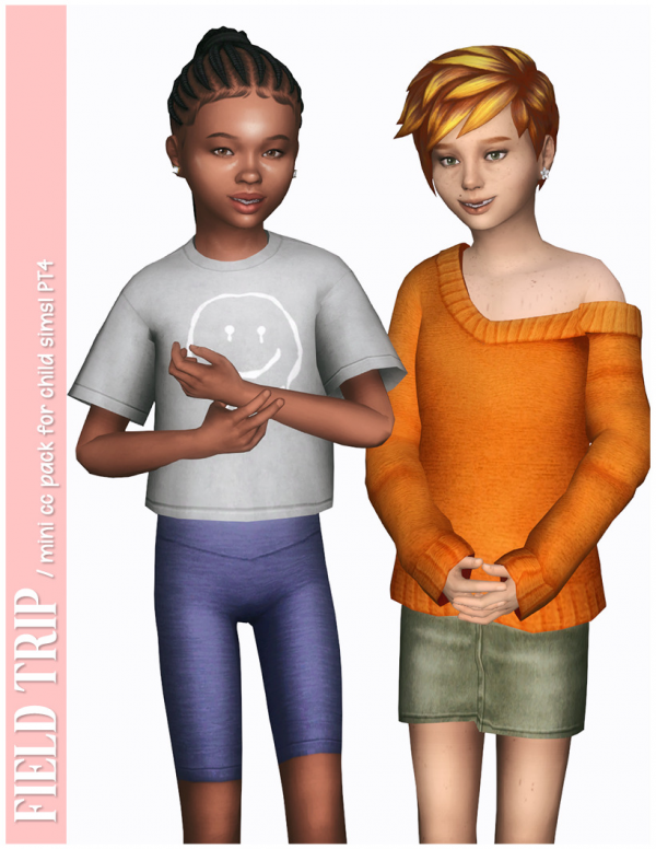 Maxis Match field trip mini pack for child sims pt4 by simsfinds - The Sims 4 Custom Content
