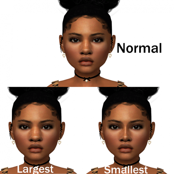 Alpha indecisivesimsx Teanmoon Nose Width Slider enabled for All Ages by simsfinds - The Sims 4 Custom Content