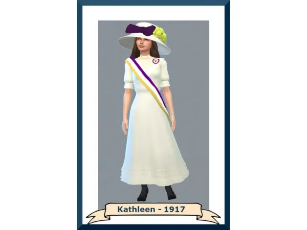 Maxis Match Kathleens Suffragette Set - The Sims 4 Custom Content