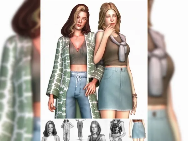 Maxis Match Esther Skirt - The Sims 4 Custom Content