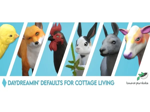 Maxis Match Daydreamin' eyes for Cottage Living Animals - The Sims 4 Custom Content