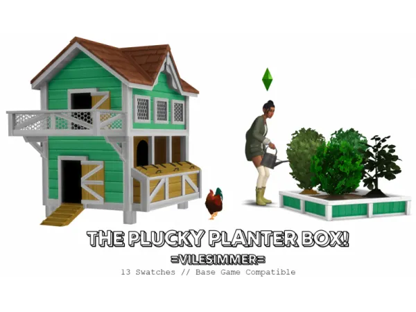 Maxis Match The Plucky Planter Box - The Sims 4 Custom Content