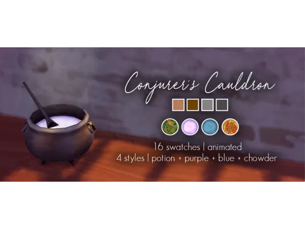 Maxis Match Conjurers Cauldron by magnolianfarewell - The Sims 4 Custom Content