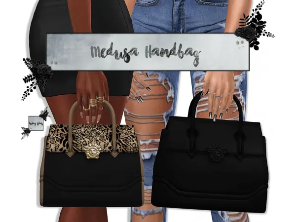 Alpha Medusa handbag Left (smaller size) - The Sims 4 Custom Content
