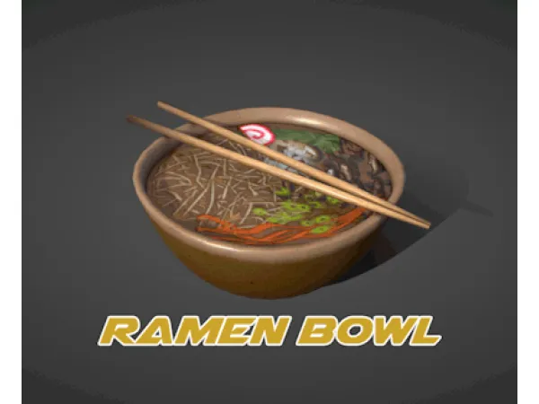Alpha Ramen Bowl - The Sims 4 Custom Content