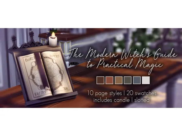Maxis Match The Modern Witchs Guide to Practical Magic by simsfinds - The Sims 4 Custom Content