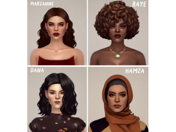 Maxis Match ladies by silentgrim - The Sims 4 Custom Content