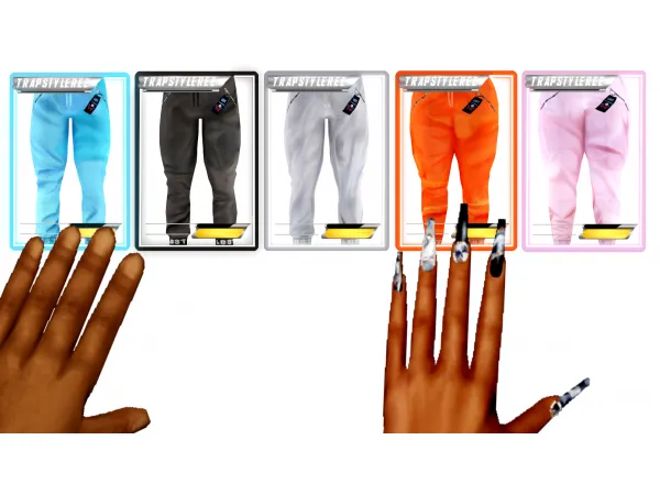 Alpha Lost Effects PANTS by simsfinds - The Sims 4 Custom Content